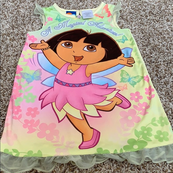 Nickelodeon Other - NickJr. Dora & Disney Tinker-bell Nightgowns Nickelodeon Other - NickJr. Dora & Disney Tinker-bell Nightgowns